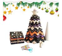 Árbol de tela acolchada con instrucciones (idioma español no garantizado), tela acolchada suave y gruesa