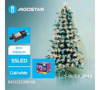 Árbol de Terciopelo de bajo Voltaje, 60 cm, luz Blanca fría, Ideal para Decoraciones Festivas y embellecer Espacios Interiores.