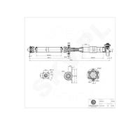 Árbol De Transmisión Cardán Trasero Para BMW X3 E83 26107577059