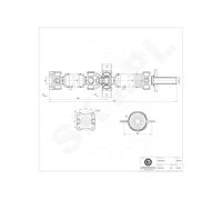 Árbol De Transmisión Cardán Trasero Para Mitsubishi L200/Triton 3401A448