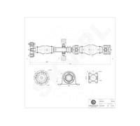 Árbol de Transmisión Cardanes Trasero Izquierdo Para VW Crafter 30-35 30-50