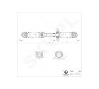 Árbol de Transmisión Trasero Para VW Amarok 2H0521102AF 2H0521102AH