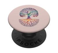 Árbol de Vida Cósmica - Equilibrio Espiritual de la PopSockets PopGrip Adhesivo
