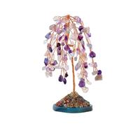 Árbol Decorativo de de Mimbre con Base Estable para Decoraciones de Escritorio de energía Positiva y Buena Fortuna, pequeño árbol bonsái Hecho a Mano de