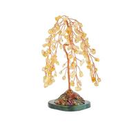 Árbol Decorativo de de Mimbre con Base Estable para Decoraciones de Escritorio de energía Positiva y Buena Fortuna, pequeño árbol bonsái Hecho a Mano de