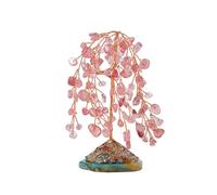 Árbol Decorativo de de Mimbre con Base Estable para Decoraciones de Escritorio de energía Positiva y Buena Fortuna, pequeño árbol bonsái Hecho a Mano de