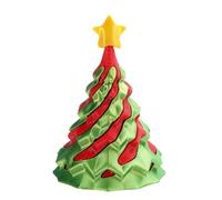 Árbol decorativo transparente: objeto creativo impreso en 3D, juguete de invierno, objeto de colección calmante, elegante adorno para la sala de estar Figura navideña translúcida que regala una int