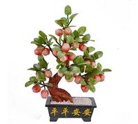 Árbol del Dinero Feng Shui Bonsai en Maceta de Jade Hacer un árbol de la Fortuna Sala de Estar Decoración del hogar Adornos de árboles Artificiales Feng Shui Regalos Árbol de Cristal Seguro Árbol