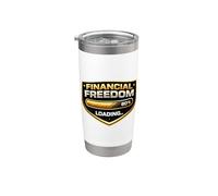 Árbol del dinero Libertad financiera Lado ajetreo Finanzas pasivas Vaso térmico de acero inoxidable de doble pared
