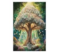 Árbol del dólar Puzzle 1000 Piezas Obra De Arte Familiar Coleccionable Árbol del Dinero Rompecabezas 3D para Hombres Y Mujeres Juguete Educativo Desafío Intelectual 1000 PCS
