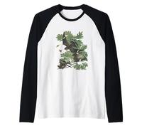 Árbol del Territorio de Connecticut El Roble Charter Camiseta Manga Raglan