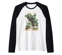 Árbol del Territorio de Connecticut El Roble Charter Camiseta Manga Raglan