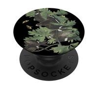Árbol del Territorio de Connecticut El Roble Charter PopSockets PopGrip Adhesivo