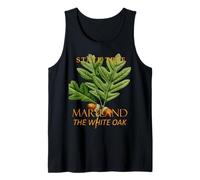 Árbol del Territorio de Maryland El Roble Blanco Camiseta sin Mangas