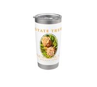 Árbol del territorio de Nuevo México Pinyon Pine de dos agujas Vaso térmico de acero inoxidable de doble pared