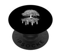 Árbol desmoronándose Ciudad Camping Naturaleza Amante Bosque gráfico PopSockets PopGrip Adhesivo