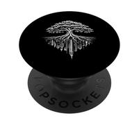 Árbol desmoronándose Ciudad Camping Naturaleza Amante Bosque gráfico PopSockets PopGrip Adhesivo