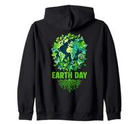 Árbol Día de la Tierra Salva Lindo Planeta Estudiantes Sudadera con Capucha