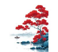 áRbol Diamond Painting, 5D Diamond Painting Adultos Paisaje, DIY Kit Manualidades Adultos, 5D Punto de Cruz Cuadro Diamante, DIY Pintura de Diamante Kits, Home Decoration, Regalo Decor, 30x40cm L-2499