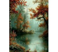 áRbol Diamond Painting, 5D Diamond Painting Adultos Paisaje, DIY Kit Manualidades Adultos, 5D Punto de Cruz Cuadro Diamante, DIY Pintura de Diamante Kits, Home Decoration, Regalo, 100x135cm Z-1149