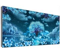 Árbol Diamond Painting Adultos Grande Kit Completo 90x180cm, Pintura Diamante Paisaje 5D Full Drill Taladro, Mosaico Bordado Cristales Strass, Manualidades Adultos, Decoración Salon Casa C6-805