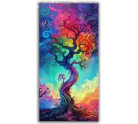 Árbol Diamond Painting Adultos Grande XXL 40x90cm Kit Completo, 5D DIY Pintura de Diamante Full con Diamantes Redondos, Decoración Pared Salón, Renovación Hogar Primavera, Arte Mural, Color Y1-981