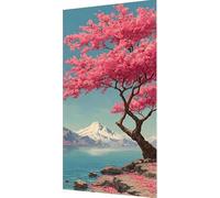 Árbol Diamond Painting Kit Completo, 5D Diamond Painting Paisaje Pintura Diamante Adultos, DIY Strass Bordado de Punto de Cruz Puzzle Pintura Diamante pour Decoración Pared Hogar 30x60cm 69-ed10