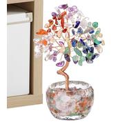 Árbol en | Árbol de la Abundancia Energética para Decoración de Oficina | Decoración Multifuncional Espiritual para Dormitorio Salón Casa Piezas de Meditación