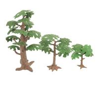 Árbol en Miniatura para Mesa de Arena, 3 Piezas, Plástico | Modelo de Árbol de Simulación, Escena Micro Paisajística, para Acuarios Grandes y Mesas de Exhibición