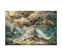Árbol Euro Puzzles 1000 Piezas Estera Portátil 3D Árbol del Dinero Rompecabezas Familiar para Adultos Aliviar Estrés Decoración Hogar Moderno Creativo 1000 PCS