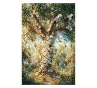 Árbol Euro Puzzles 1000 Piezas Impossible 3D Ultra Difícil Árbol del Dinero Rompecabezas para Adultos Desafío Intelectual Estera Portátil DIY Moderno Creativo 1000 PCS