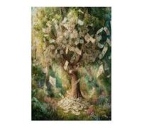 Árbol Euro Puzzles 300 Piezas Obra De Arte 3D Familiar Premium Árbol del Dinero Rompecabezas para Adultos Aliviar Estrés Decoración Hogar Moderno DIY 300 PCS