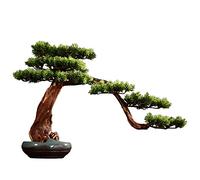 Árbol falso, planta artificial, bonsái con jarrón de cerámica, plantas artificiales para decoración del hogar, árbol bonsái artificial de interior, planta japonesa en maceta, decoración para baño, pl