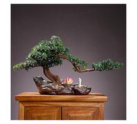 Árbol falso, planta de interior, simulación, pino bonsái acogedor, sala de estar, plantas verdes grandes, plantas de oficina en maceta, flores artificiales de escritorio, adornos decorativos, árbol a