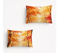 Árbol Funda Cojin 80 x 60 cm, Fundas Cojines 60x80 Decoration Sofa Cama, Funda Almohada Planta Tema 4 Pack con Cremallera Invisible para Exterior Oficina Sofá Home Decoration YCBZ-0408