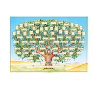 árbol genealogía para rellenar, 6 generaciones, mapa entrada rellenable en blanco, organizador genealogía, diagramas árbol genealógico 6 generaciones, arte decoración pared regalos 40 x 60 cm