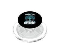 Árbol genealógico y Patrimonio genealógico de investigación de ascendencia PopSockets PopGrip para MagSafe