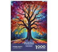 Árbol Gigante de Hojas Coloridas Puzzles Imposible,desafío para Adultos Interesante Juego EduGatoivo 1000 Piezas Obra De Arte De Juego De para Adultos Y Niños Mayores De 12 Años 70x50cm/1000pcs