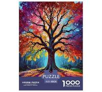 Árbol Gigante de Hojas Coloridas Rompecabezas Imposible,desafío for Adults Interesante Juego EduGatoivo 1000 Piezas Obra De Arte De Juego De para Adultos Y Niños 38x26cm/1000pcs