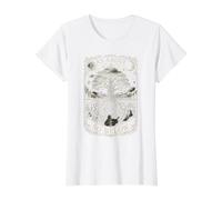 Árbol Gótico Raíces Naturaleza Diseño Espiritual Subterráneo Artes Camiseta gráfica económica, Mujer, Blanco, M