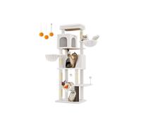 Árbol Grande para Gatos de 175 cm de Altura Blanco Crema