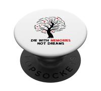 Árbol Inspirador de Life Canvas Die with Memories Not Dreams PopSockets PopGrip Adhesivo