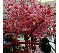 Árbol japonés de la Flor de Cerezo, Gran Planta de simulación Artificial Árbol de melocotón Deseillando Flor de Seda Falsa para la Oficina Decisión de Boda de Bricolaje de Bricolaje