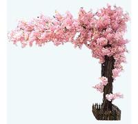 Árbol japonés de la Flor de Cerezo, Gran Planta de simulación Artificial Árbol de melocotón Deseillando Flor de Seda Falsa para la Oficina Decisión de Boda de Bricolaje de Bricolaje