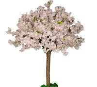 Árbol japonés de la Flor de Cerezo, Gran Planta de simulación Artificial árbol de melocotón Que deseaba Flor de Seda Falsa para el Dormitorio de la Oficina Decoración de Bodas de Bricolaje 3 * 2m