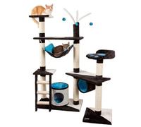 Kerbl Pet Árbol rascador CREATIV, Antracita/Azul/Blanco, Altura 150 cm