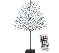 Árbol LED tipo cerezo 220 luces blanco frío 220cm mando distancia