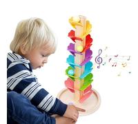 Árbol Musical Arcoíris | Juego De Pista con De Bolas,Juego Interactivo Creativo para Desarrollo de Habilidades, Coordinación Visomotriz, Tiempo de Juego en Hogar y Escuela, Preescolares y