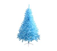Árbol Navidad Árbol de Navidad artificial de 1,8 m, abeto navideño falso, decoración navideña con soporte de metal for decoración de interiores y exteriores, color azul arbol artificial(Blu,150cm)