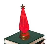Árbol Navideño para Mesa Festivo Reutilizable Que se | Decoración De Mesa Árbol Navideño Para Sala de Estar Salón Chimenea Estante Año Nuevo Fiesta Evento Escolar Rojo